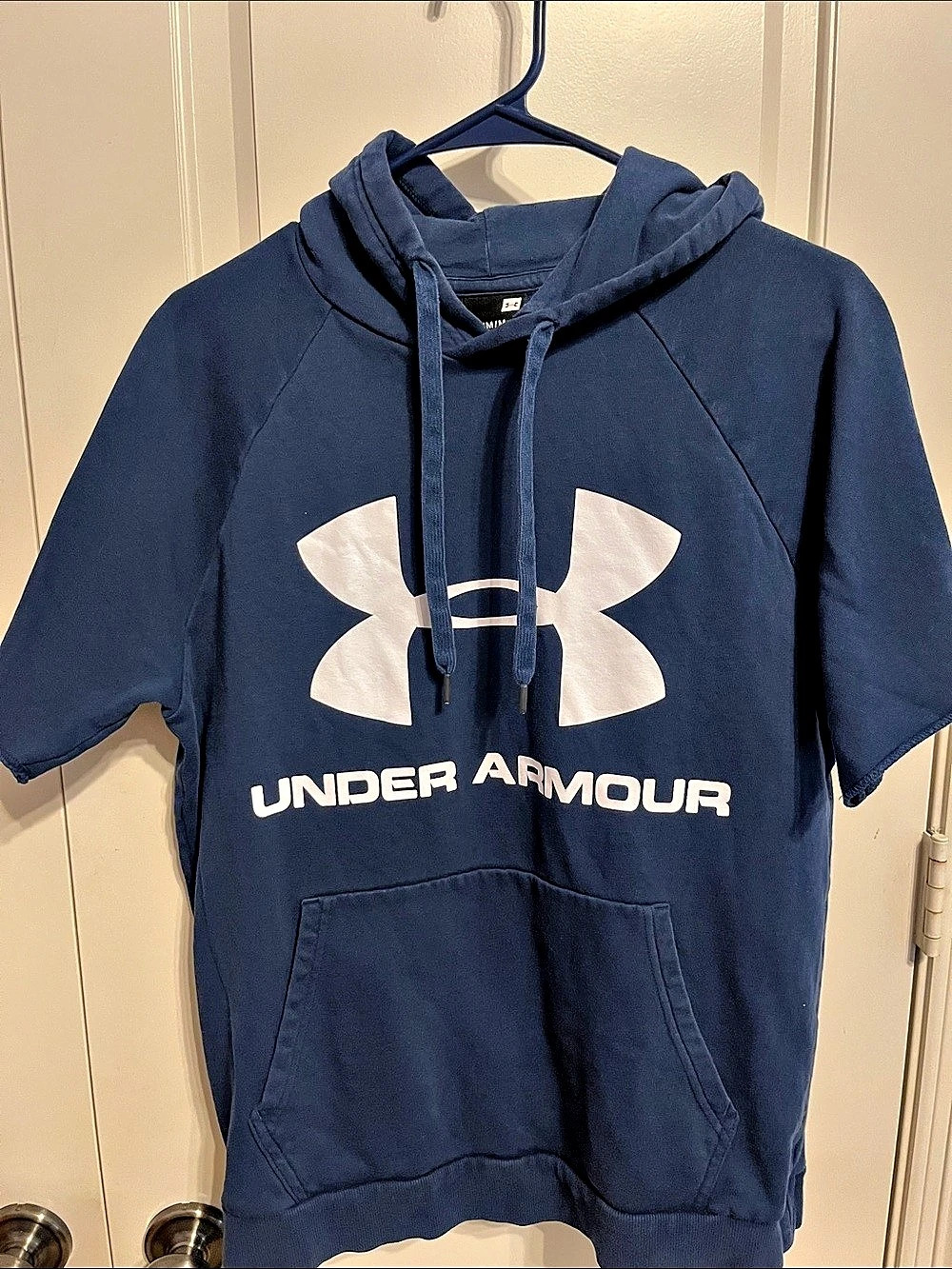 Under Armour Men's Short-Sleeve Hooded Pullover Blue